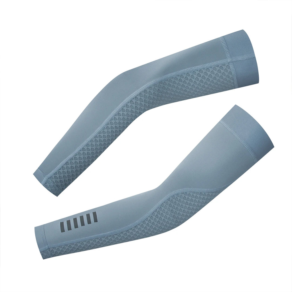 YKYWBIKE Cycling Sleeve Outdoor Sports Arm Sleeve Sun Protection UV Arm breathable Fabric  Running Cycling Arm Warmers 7 color