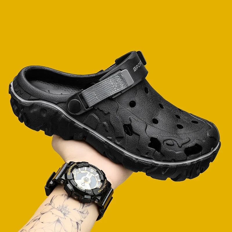 Men Slippers Summer New EVA Soft-soled Slides Sandals Indoor Outdoor Walking Beach Shoes Flip Flops Mens Shoes Big Size 46 47