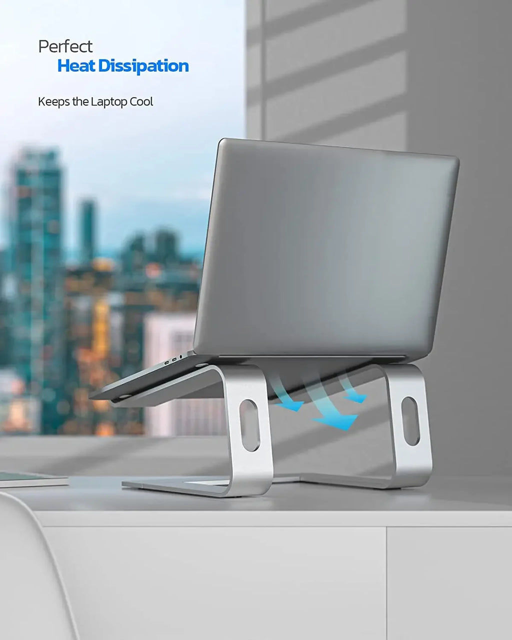 Laptop Stand Ergonomic Aluminum Computer Stand Detachable Laptop Riser Notebook Holder Stand Compatible with MacBook Air Pro