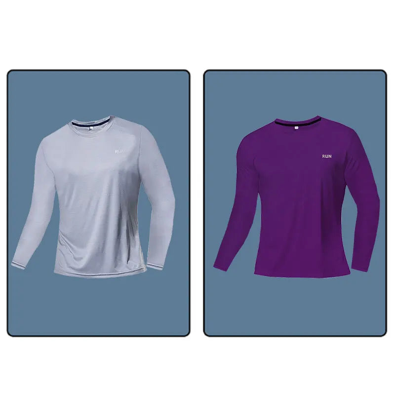 Men Women Quick Dry Long Sleeve Sport T Shirt Gym Jerseys Fitness Shirt Trainer Running T-Shirt Teenager Breathable Sportswears