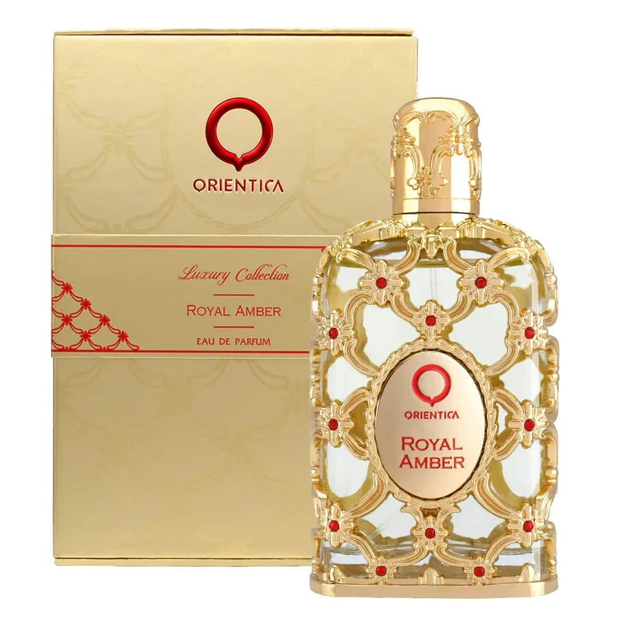 Orientica Royal Amber Eau de Parfum 2.7oz/80ml – Amber Vanilla Woody Long Lasting Unisex Perfume, Holiday Gift
