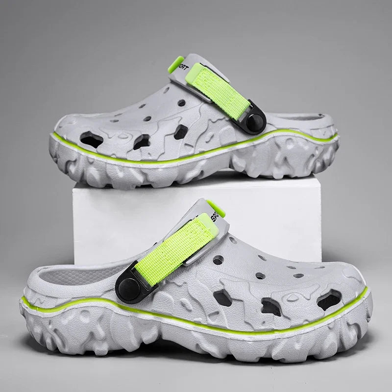 Men Slippers Summer New EVA Soft-soled Slides Sandals Indoor Outdoor Walking Beach Shoes Flip Flops Mens Shoes Big Size 46 47