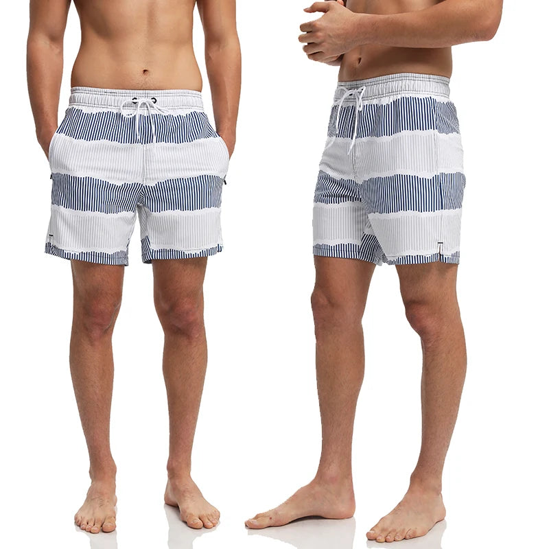 ESCATCH Summer 2025 New Fashion Polyester Swimming Shorts Men Gym Board Quickly Dry Elastic Waist Traje De Baño Beach Pants