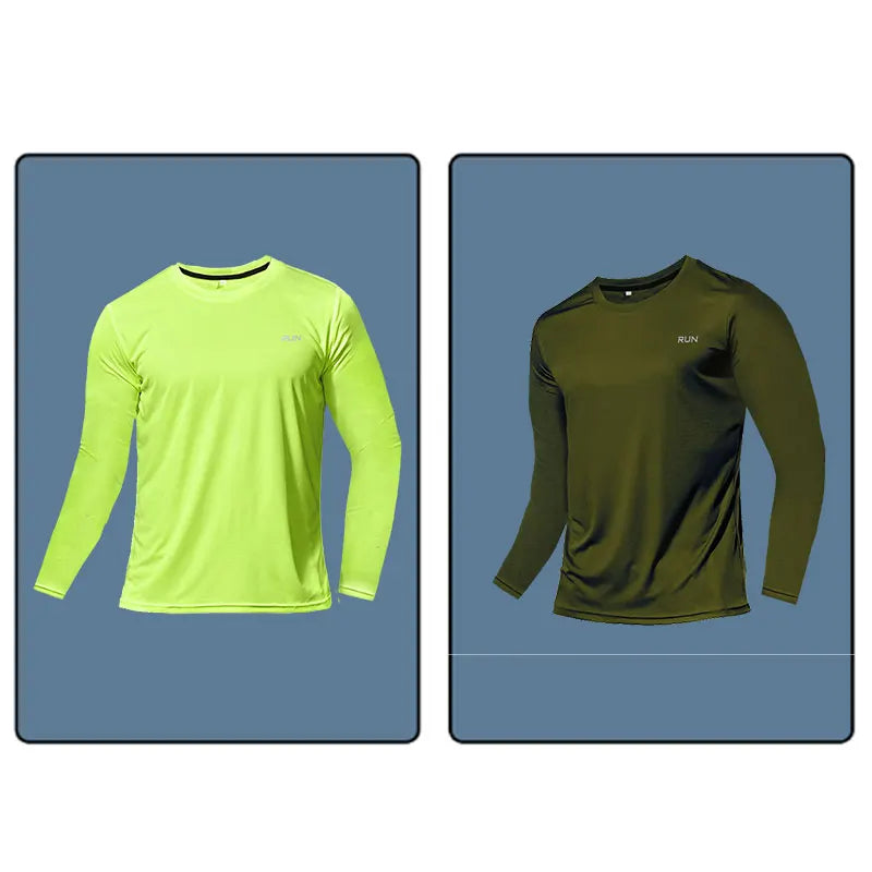 Men Women Quick Dry Long Sleeve Sport T Shirt Gym Jerseys Fitness Shirt Trainer Running T-Shirt Teenager Breathable Sportswears