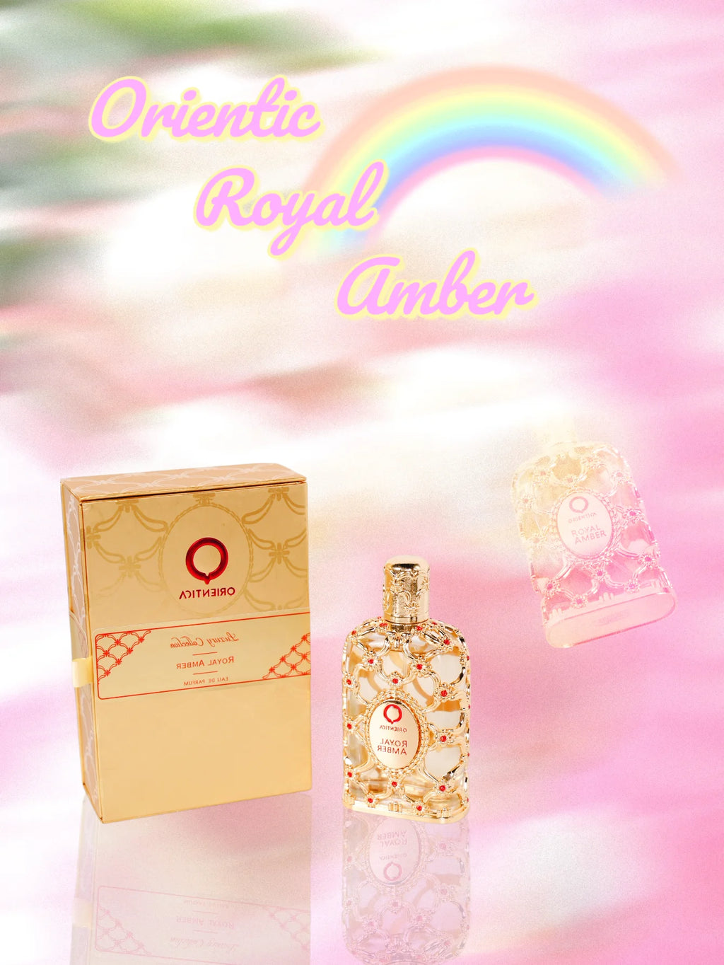 Orientica Royal Amber Eau de Parfum 2.7oz/80ml – Amber Vanilla Woody Long Lasting Unisex Perfume, Holiday Gift