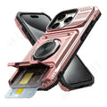 Case For iPhone 16 15 14 13 12 11 Pro Max XS XR 8 7 Plus Magnetic Rotated Ring Kickstand Heavy Duty Drop Protection Wallet Cover