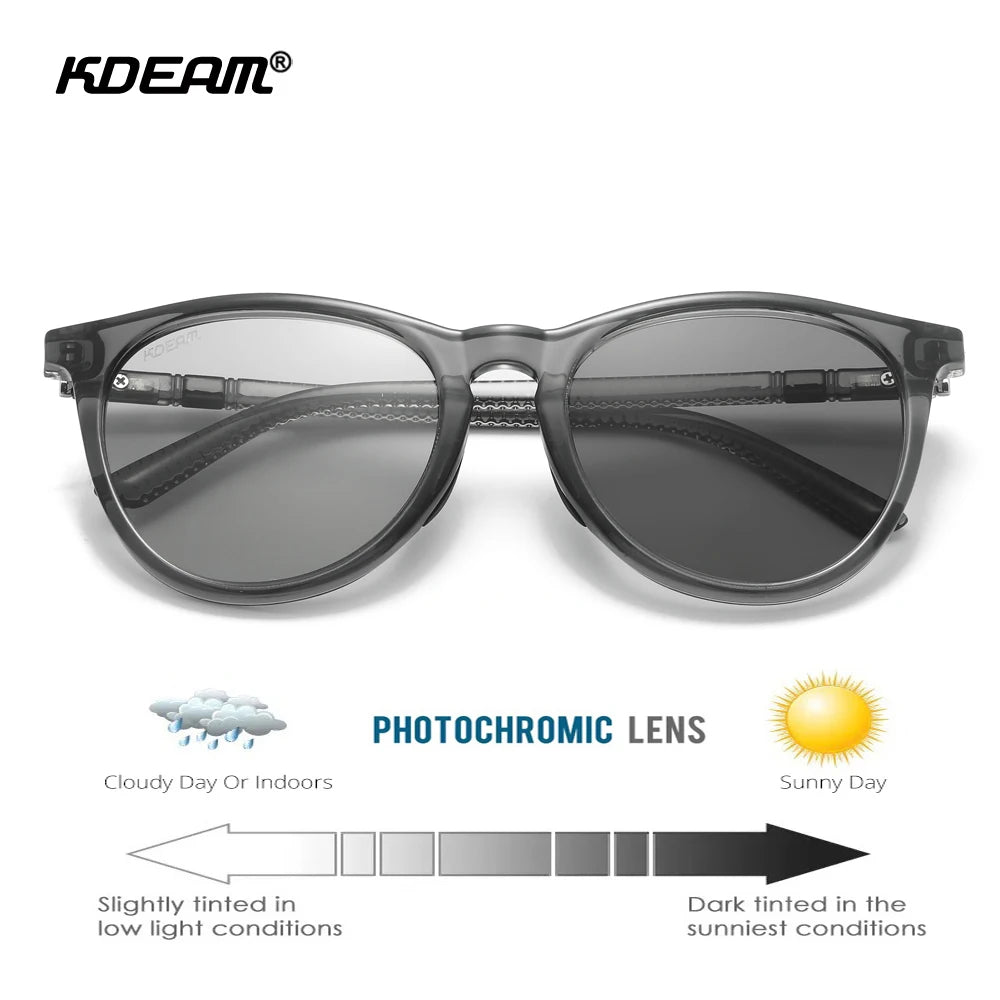 KDEAM Vintage Women's Sunglasses Polarized Lens Metal Hinge Oval Shaped Female Sun Glasses