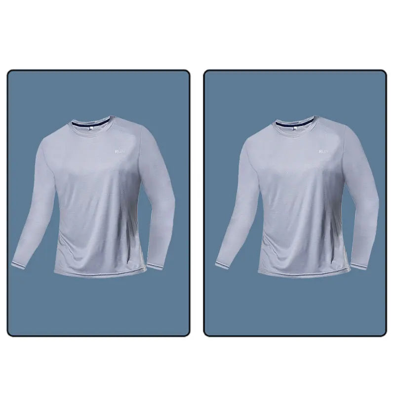 Men Women Quick Dry Long Sleeve Sport T Shirt Gym Jerseys Fitness Shirt Trainer Running T-Shirt Teenager Breathable Sportswears