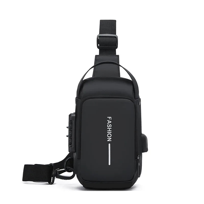 Newest Men Anti Theft Chest Bag Shoulder USB Charging Crossbody Package School Short Trip Messengers Gym Men's Sling Sports Pack