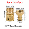 1Sets Garden Hose Quick Connect Water Hose Fitting, 3/4 Inch 1/2 Inch Brass BSP Female And Male Connector