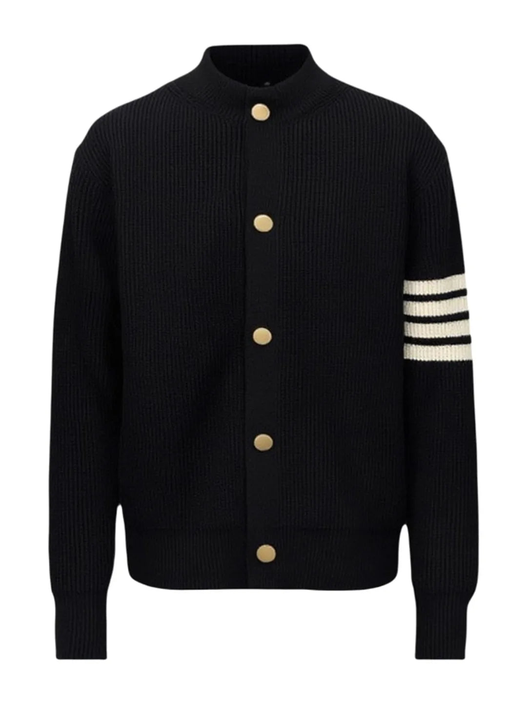 Men's Knitted Cardigan Sweater Casual Stripe Pattern Faionable Autumn Winter Open Front Long Sve Comfortable Fit Outerwear