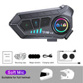 KEBIDUMEI 1/2x Motorcycle Intercom Headset Helmet BT 5.3 For 2 Riders intercommunicator 300M Waterproof Music Sharing Interphone