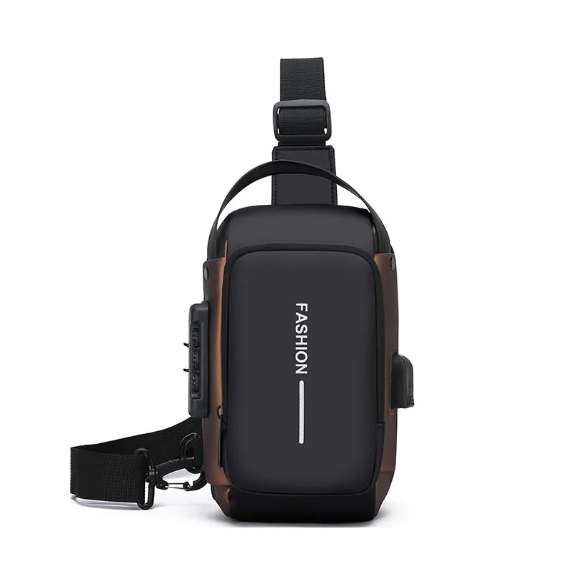 Newest Men Anti Theft Chest Bag Shoulder USB Charging Crossbody Package School Short Trip Messengers Gym Men's Sling Sports Pack