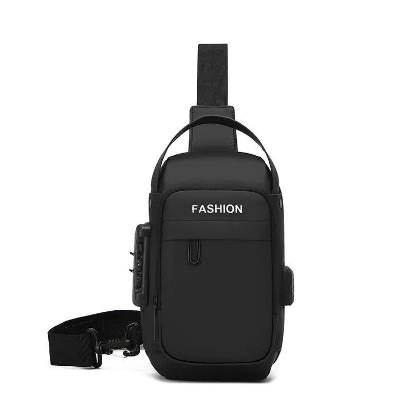 Newest Men Anti Theft Chest Bag Shoulder USB Charging Crossbody Package School Short Trip Messengers Gym Men's Sling Sports Pack