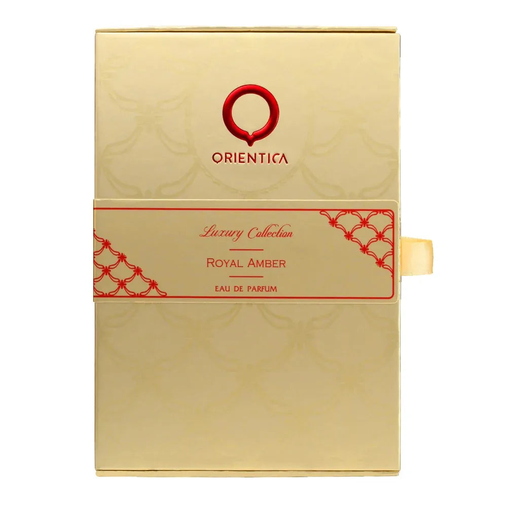 Orientica Royal Amber Eau de Parfum 2.7oz/80ml – Amber Vanilla Woody Long Lasting Unisex Perfume, Holiday Gift