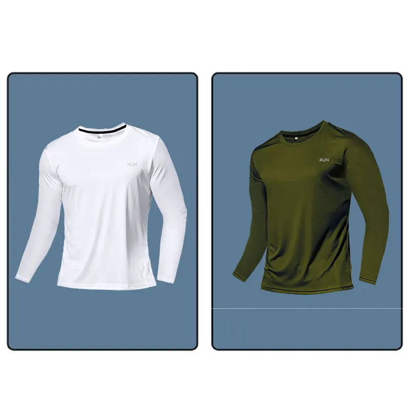 Men Women Quick Dry Long Sleeve Sport T Shirt Gym Jerseys Fitness Shirt Trainer Running T-Shirt Teenager Breathable Sportswears