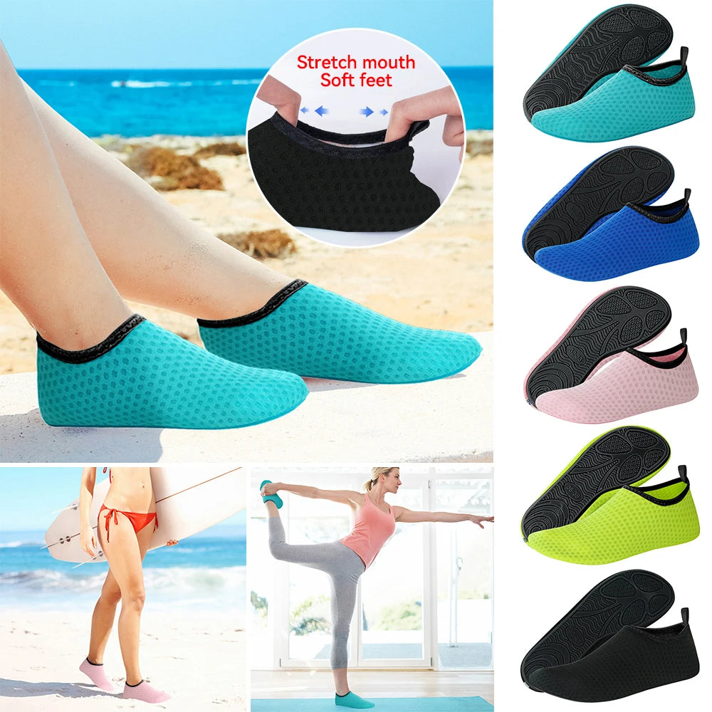 Men Women Kids Water Shoes Sports Beach Swimming Socks Anti Slip Fitness gym Yoga Dance Swim Surf Diving Underwater Beach Shoes