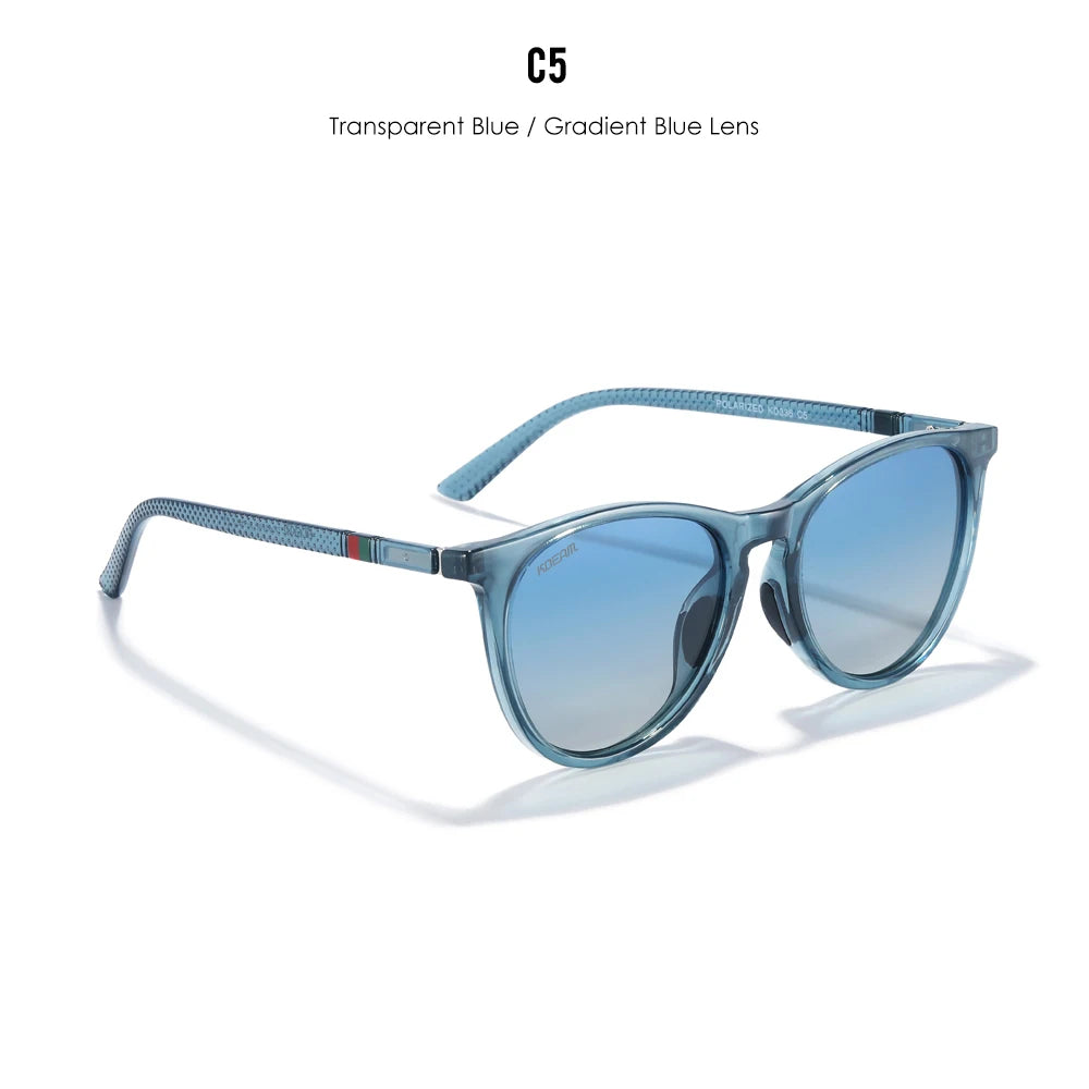 KDEAM Vintage Women's Sunglasses Polarized Lens Metal Hinge Oval Shaped Female Sun Glasses
