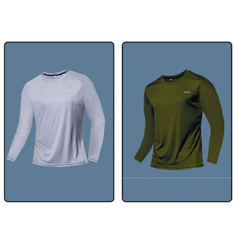 Men Women Quick Dry Long Sleeve Sport T Shirt Gym Jerseys Fitness Shirt Trainer Running T-Shirt Teenager Breathable Sportswears
